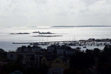 Krásný pohled na ostrůvky v Baltském moři